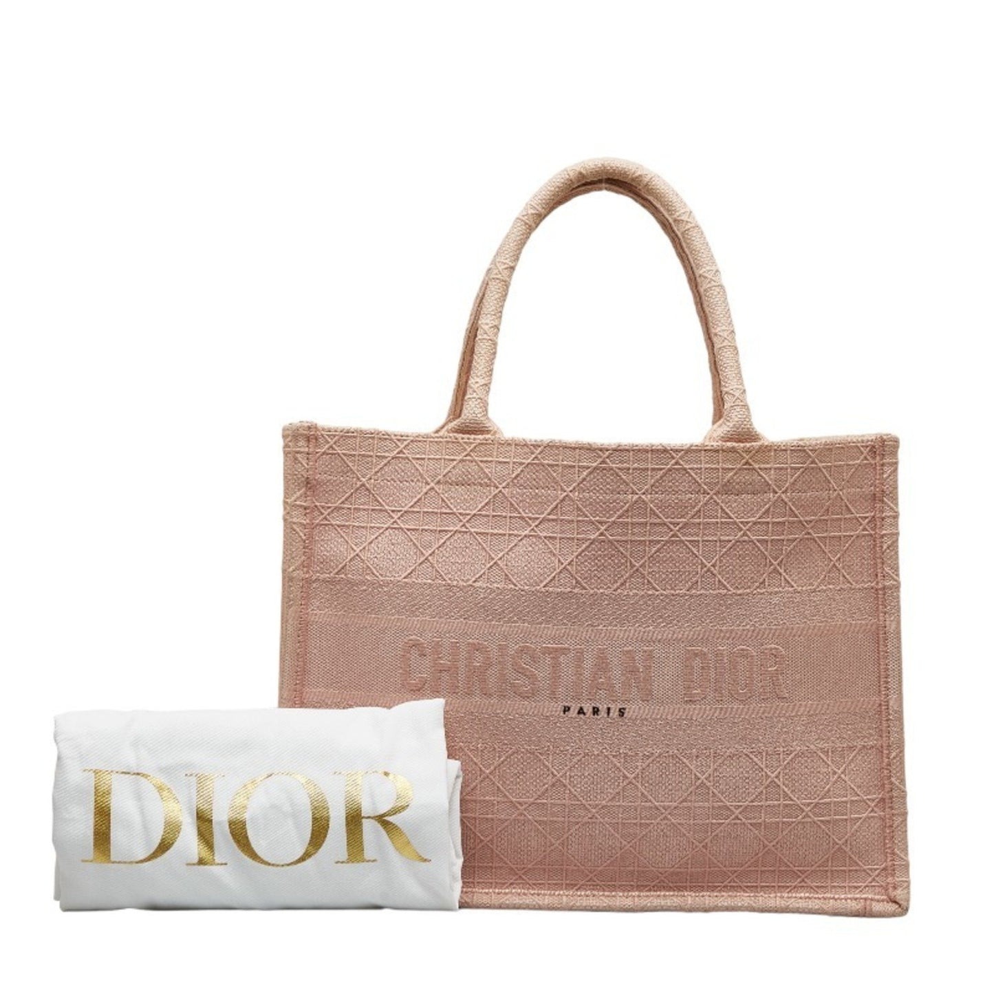 Dior Book Tote Pink Canvas Tote Bag