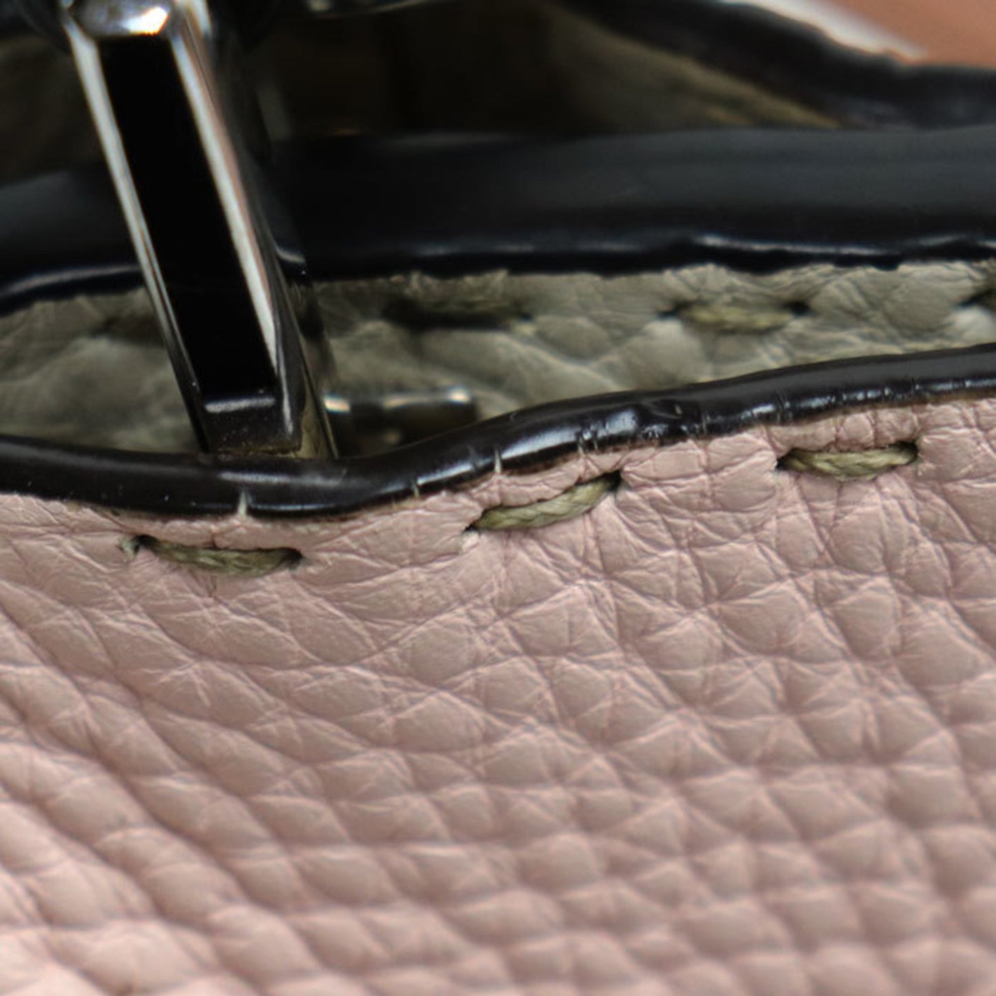 Fendi Peekaboo Pink Leather Shoulder Bag