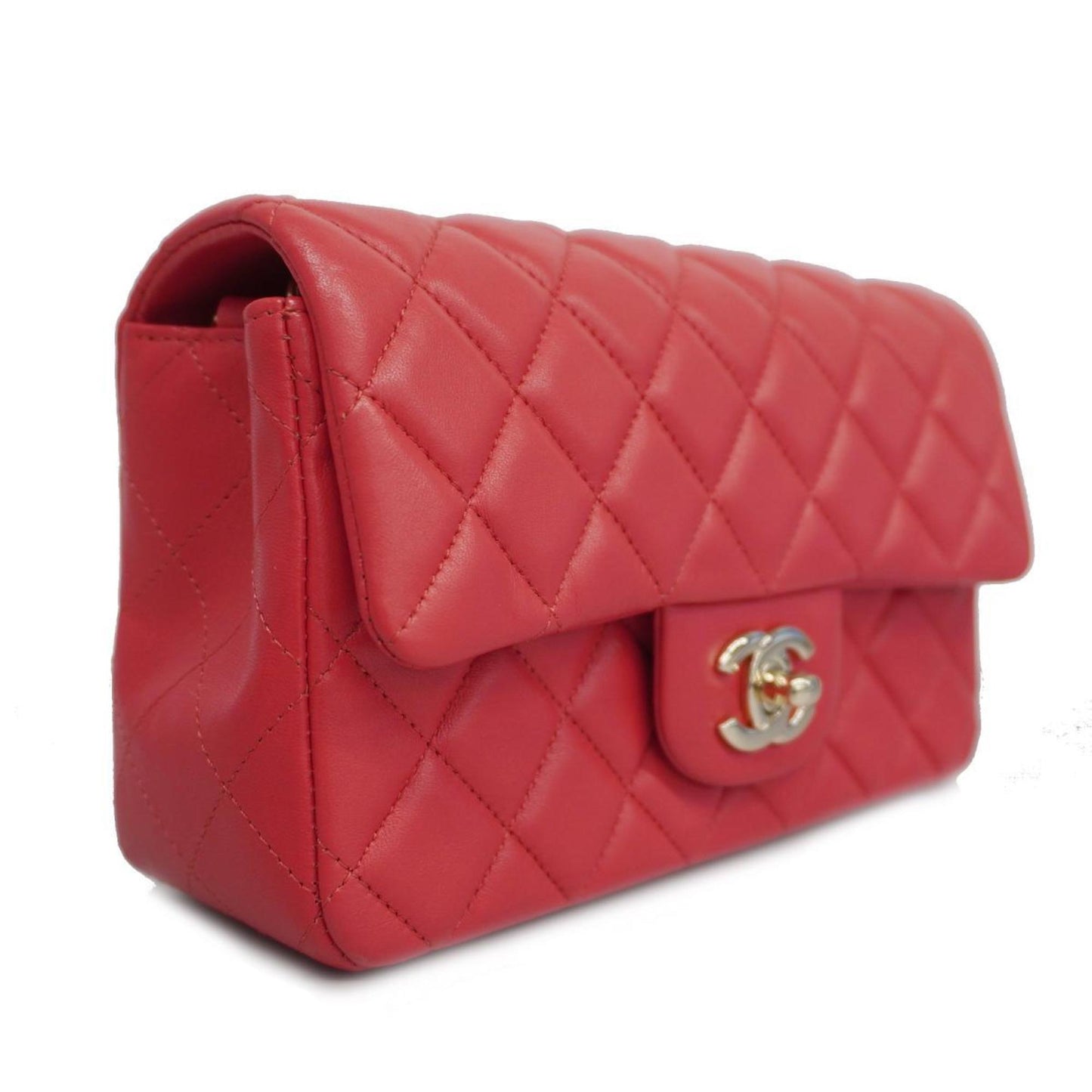 Chanel Timeless Red Leather Shoulder Bag