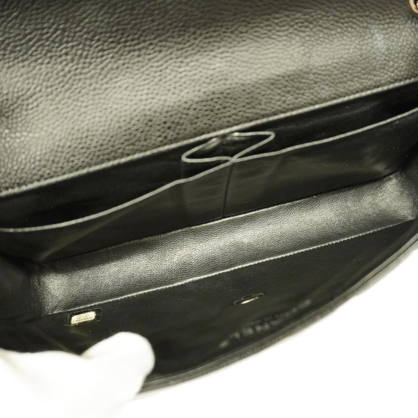 Chanel Timeless Black Leather Shoulder Bag