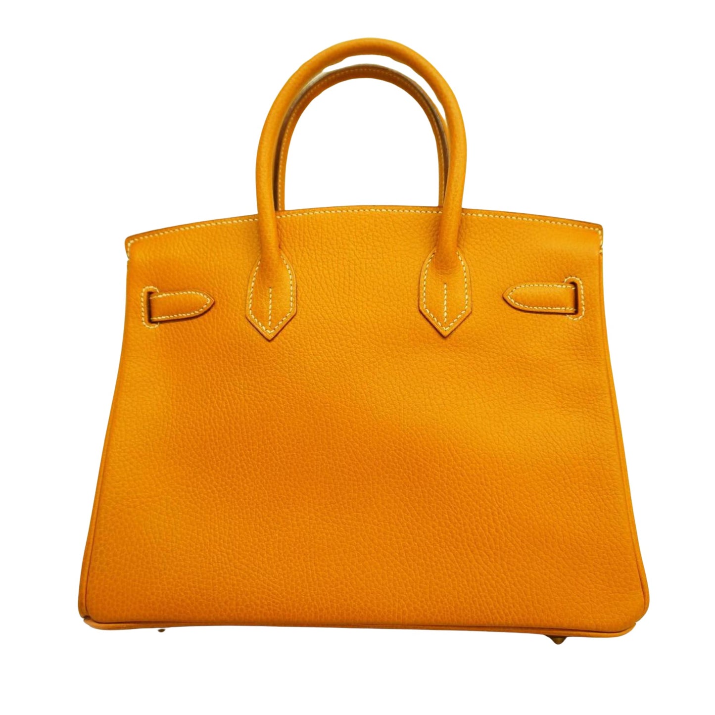 Hermès Birkin 30 Orange Leather Hand Bag