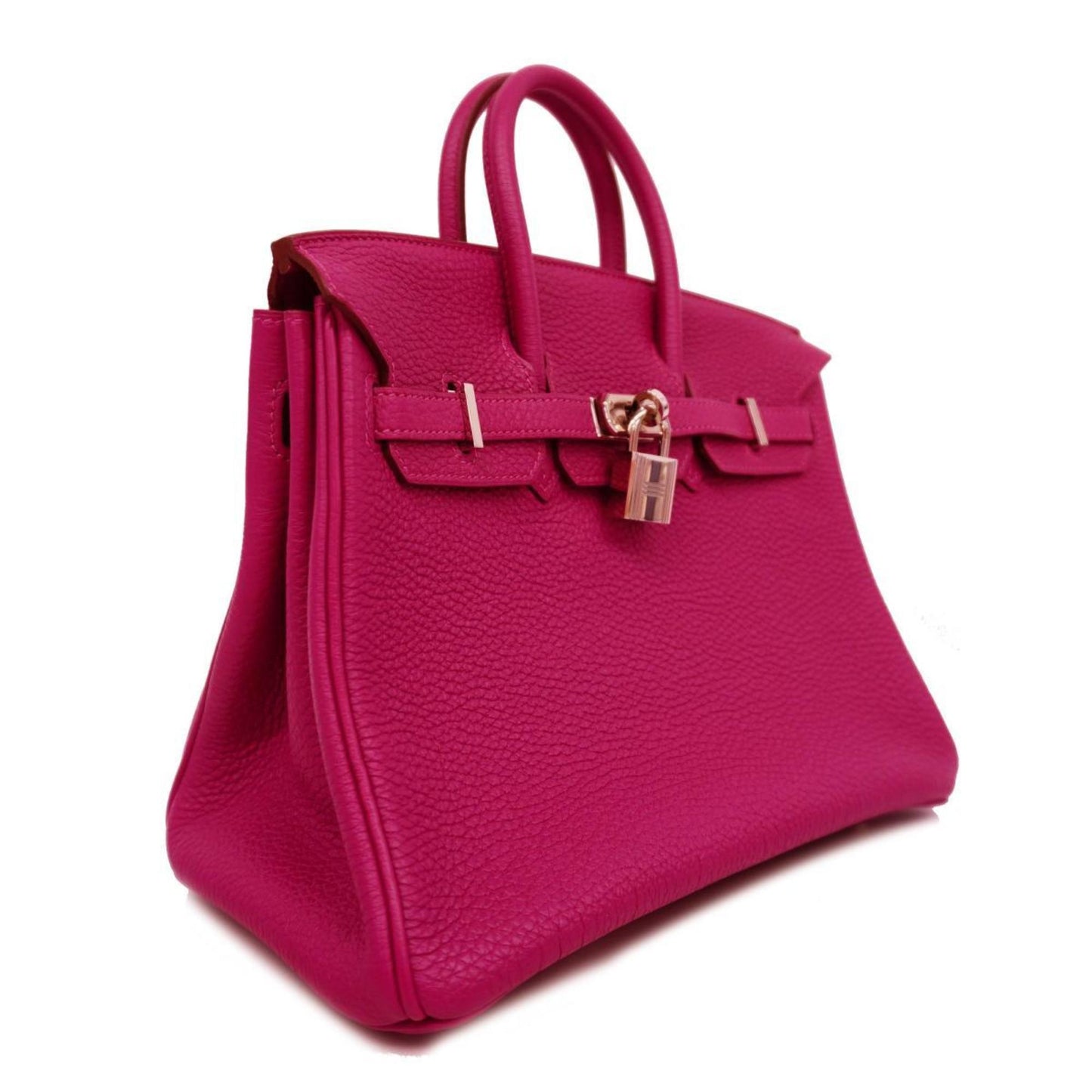 Hermès Birkin 25 Purple Leather Hand Bag