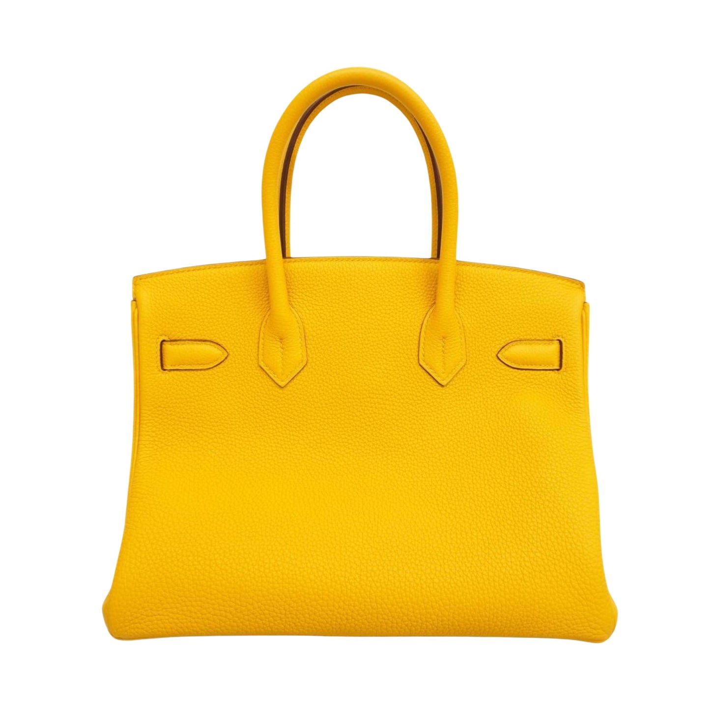 Hermès Birkin 30 Yellow Leather Hand Bag