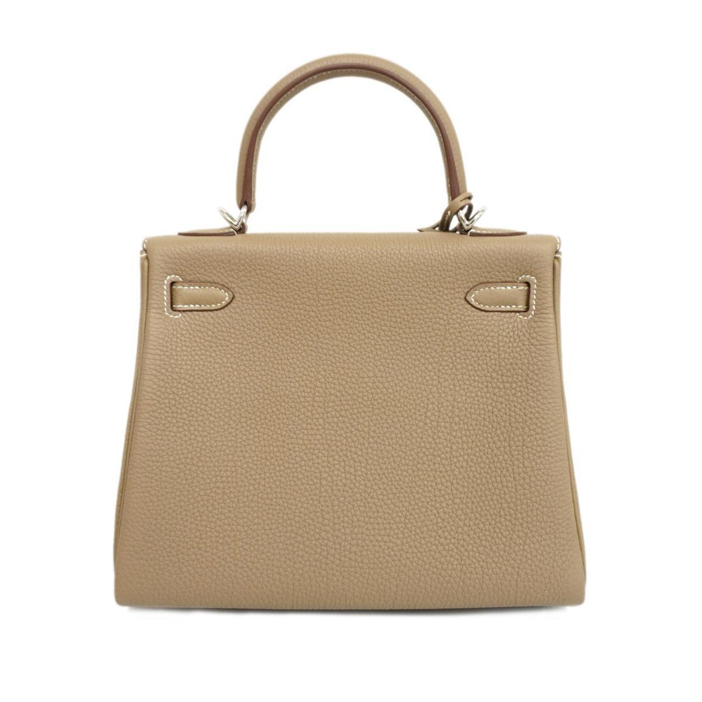 Hermès Kelly 25 Beige Leather Hand Bag