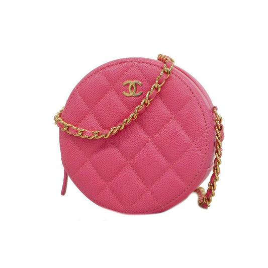 Chanel Pink Leather Shoulder Bag