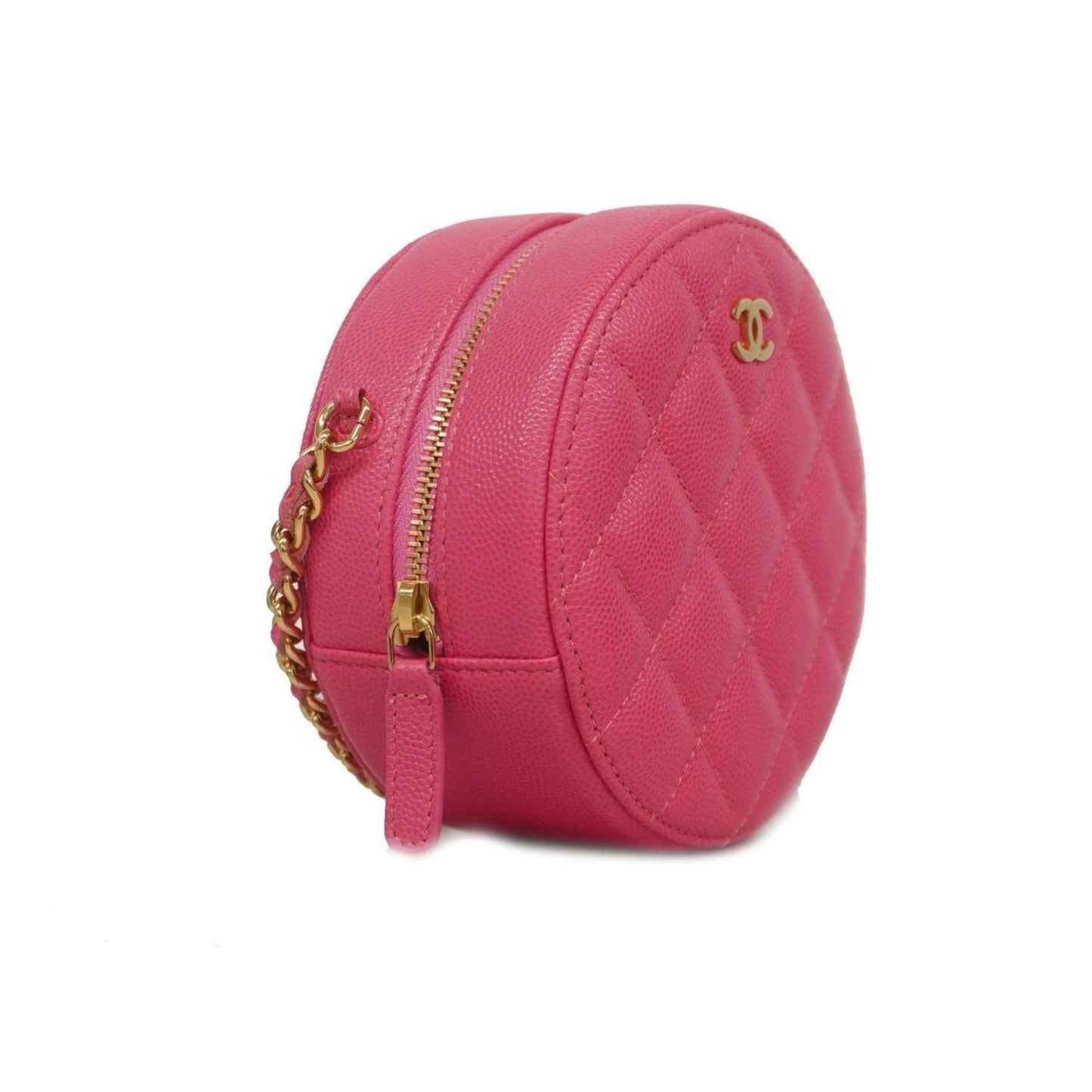 Chanel Pink Leather Shoulder Bag