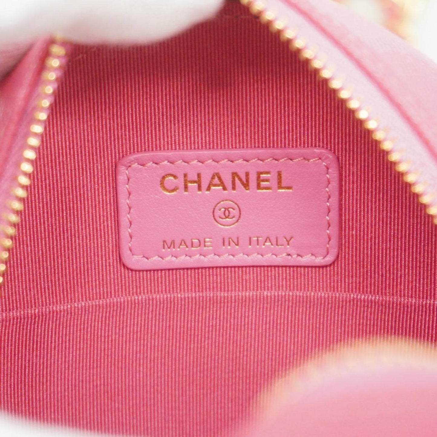 Chanel Pink Leather Shoulder Bag