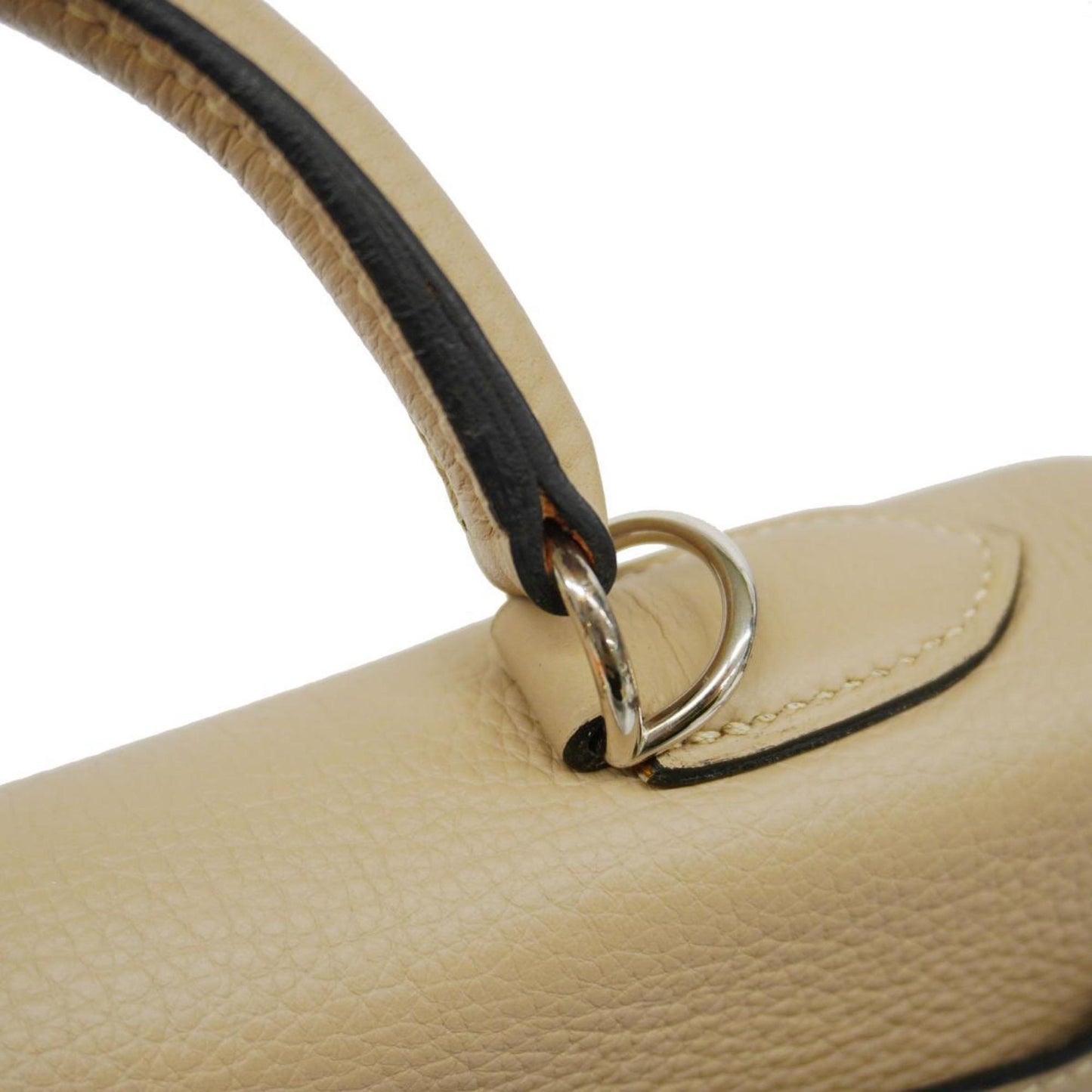 Hermès Kelly 32 Beige Leather Hand Bag