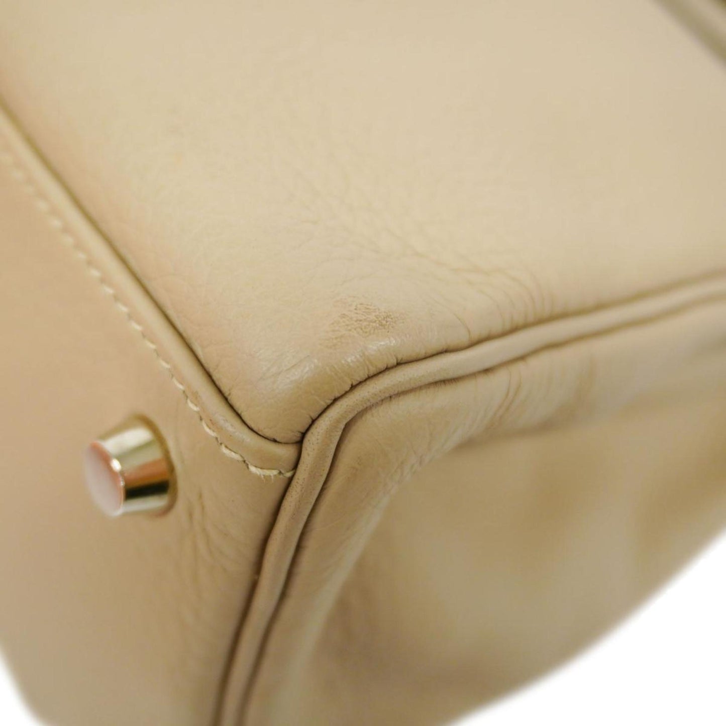 Hermès Kelly 32 Beige Leather Hand Bag