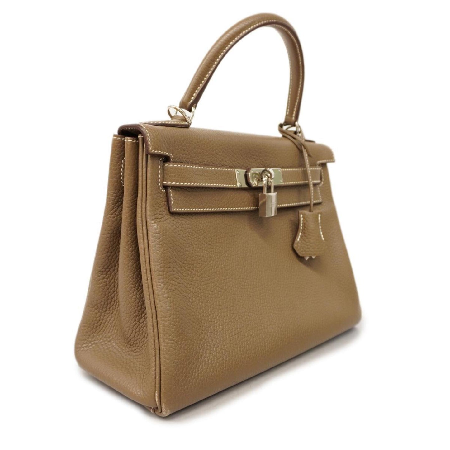 Hermès Kelly 28 Brown Leather Hand Bag