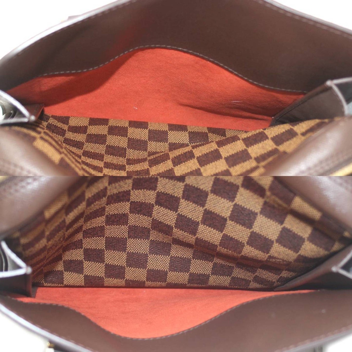 Louis Vuitton Triana Brown Canvas Hand Bag