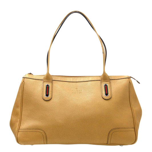 Gucci Sherry Beige Leather Shoulder Bag