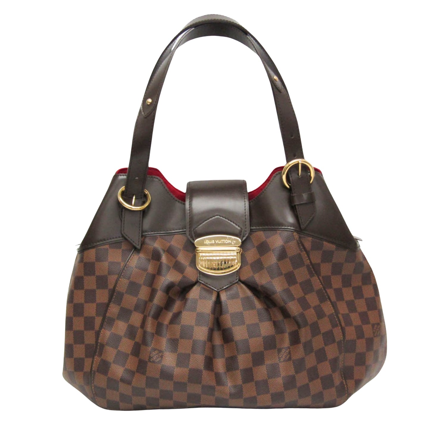 Louis Vuitton Sistina Brown Canvas Shoulder Bag