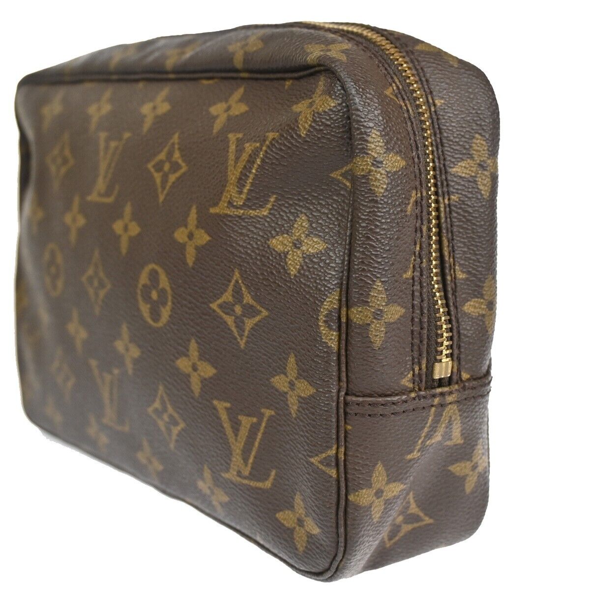 Louis Vuitton Trousse de Toilette Brown Canvas Clutch Bag