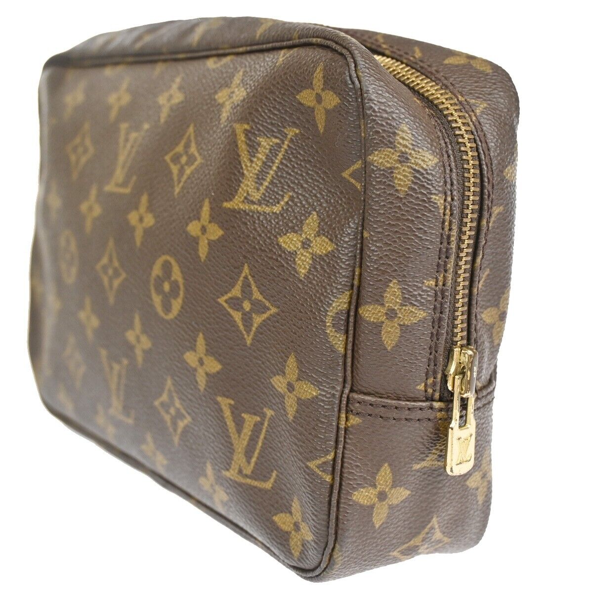 Louis Vuitton Trousse de Toilette Brown Canvas Clutch Bag