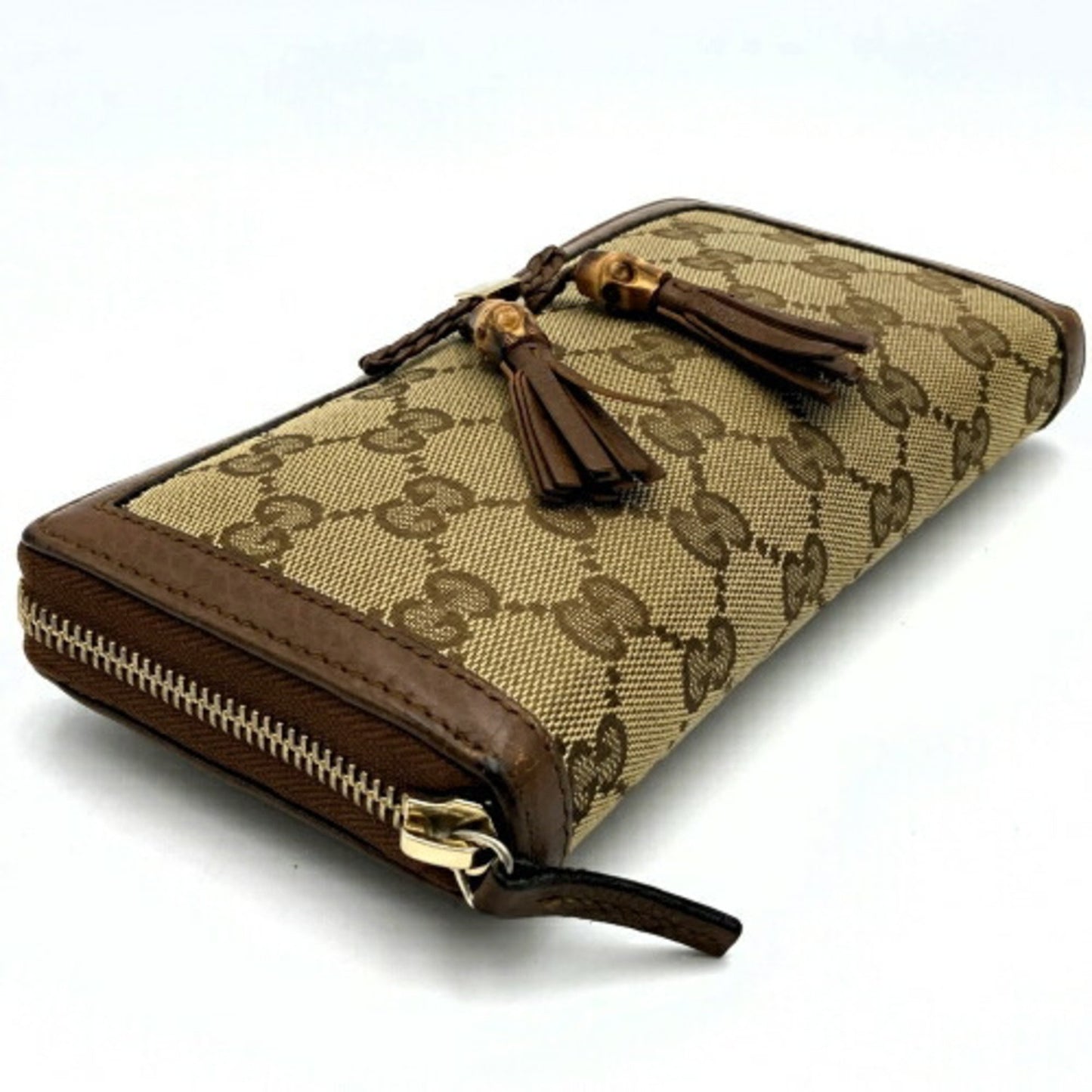 Gucci GG canvas Brown Canvas Wallet Accessories