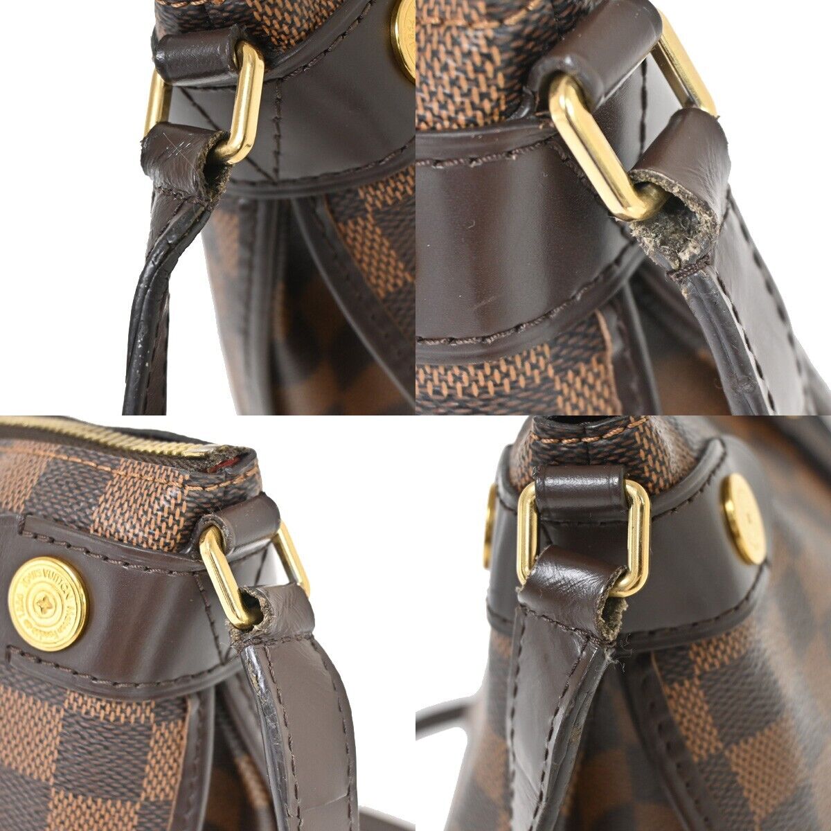 Louis Vuitton Duomo Brown Canvas Shoulder Bag