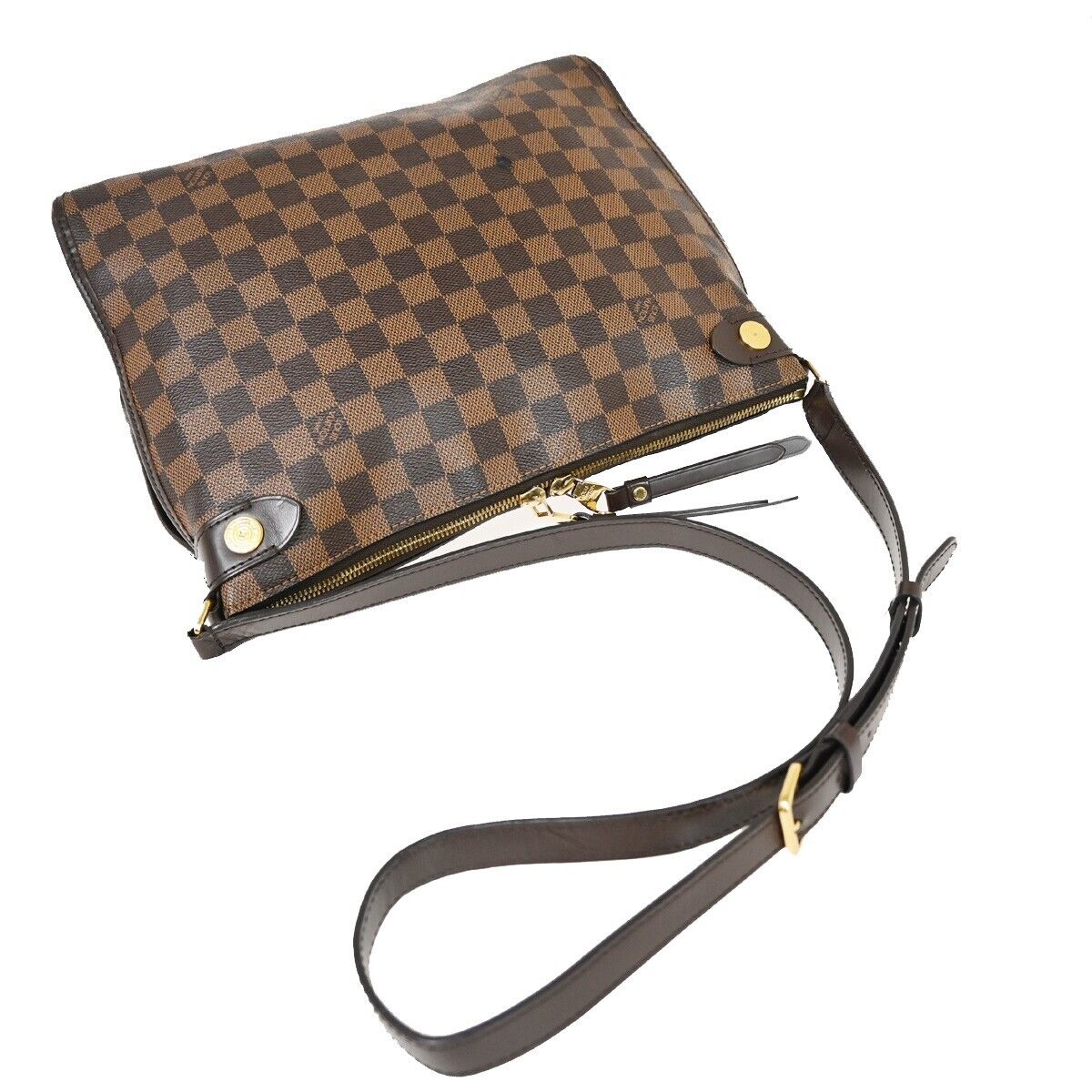 Louis Vuitton Duomo Brown Canvas Shoulder Bag