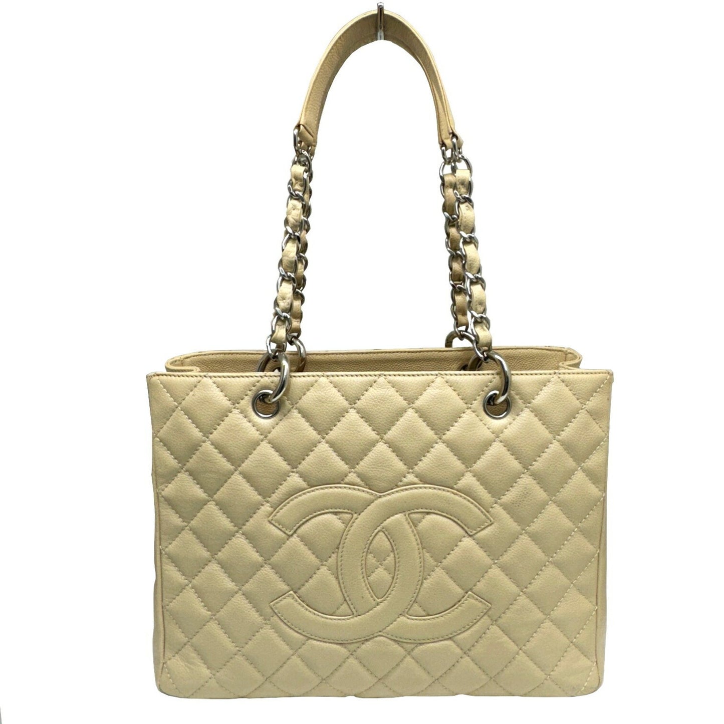 Chanel Grand Shopping Beige Leather Tote Bag