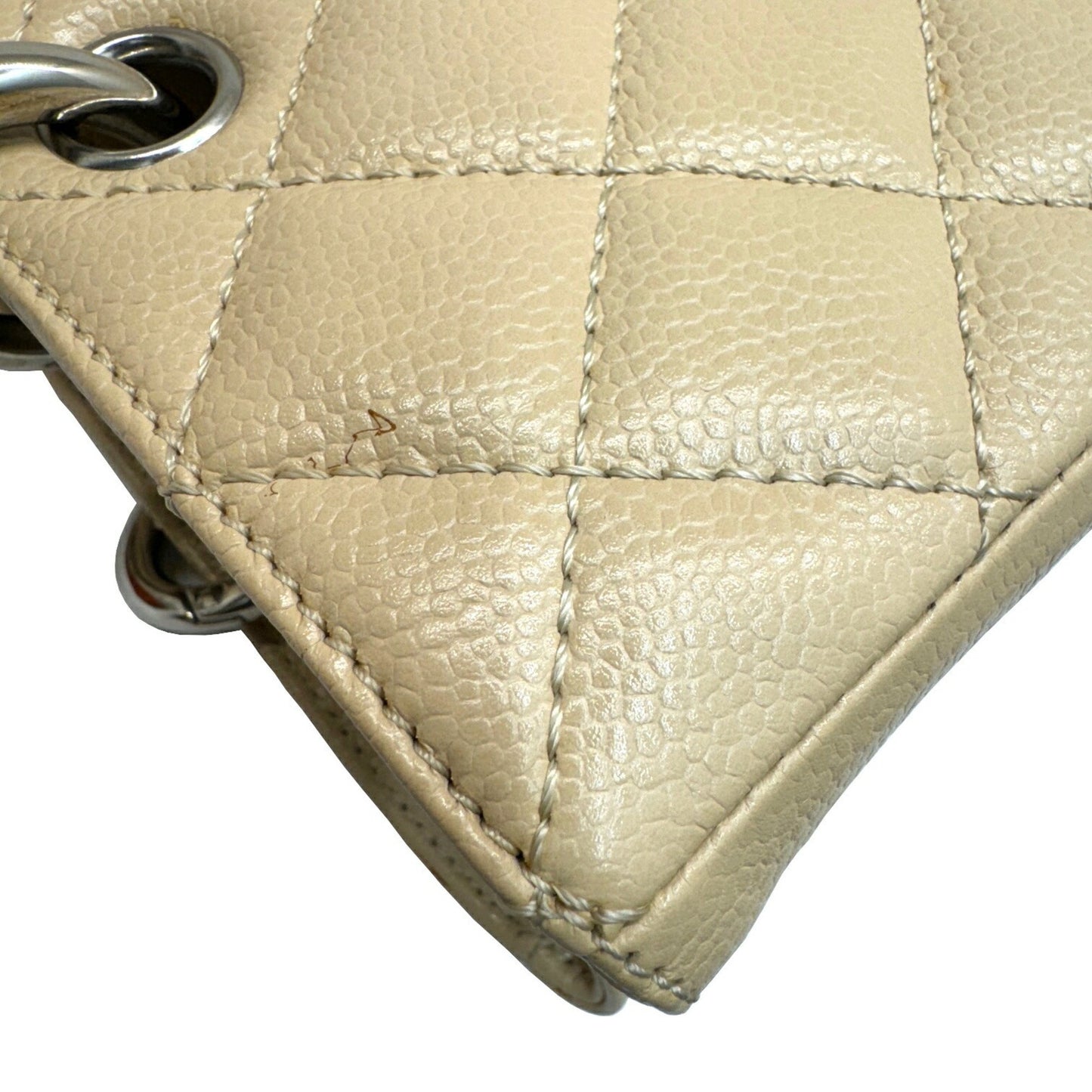 Chanel Grand Shopping Beige Leather Tote Bag