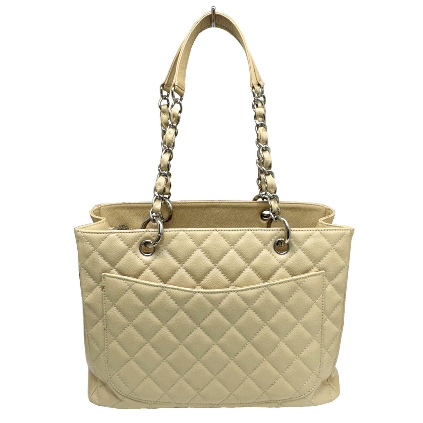 Chanel Grand Shopping Beige Leather Tote Bag