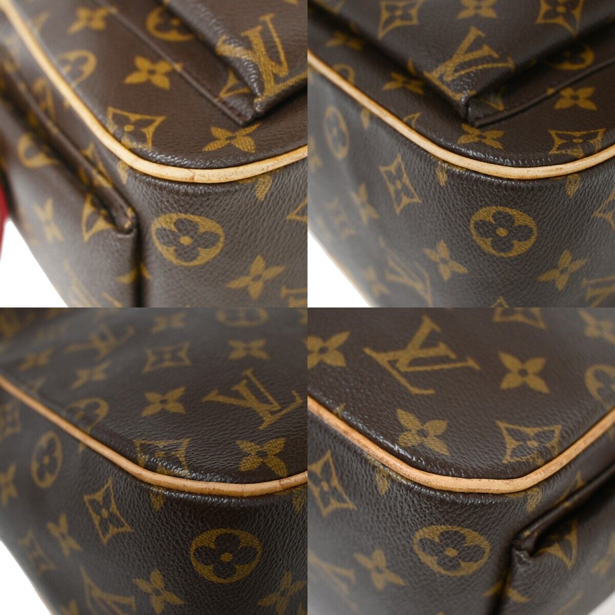 Louis Vuitton Excentri cité Brown Canvas Hand Bag