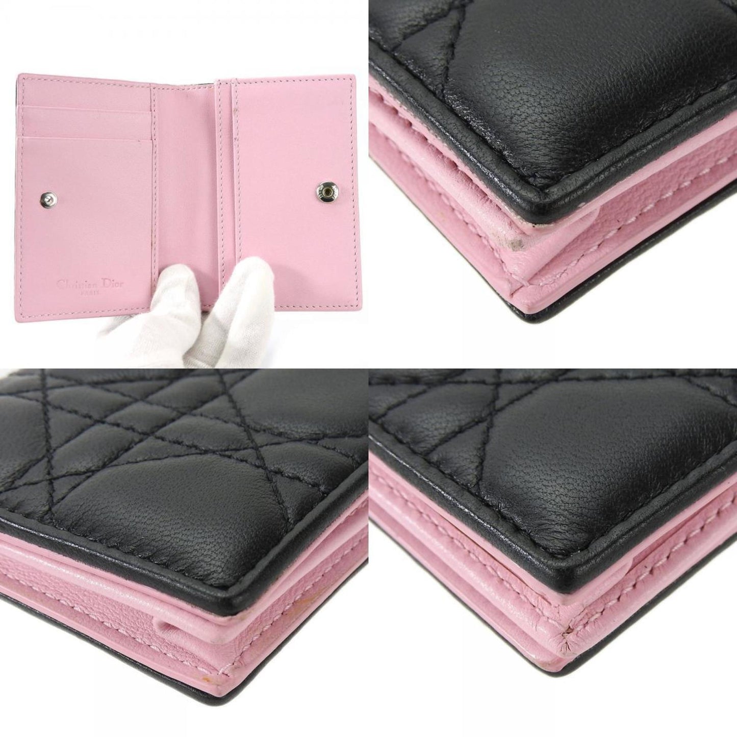 Dior Black Leather Wallet Accessories