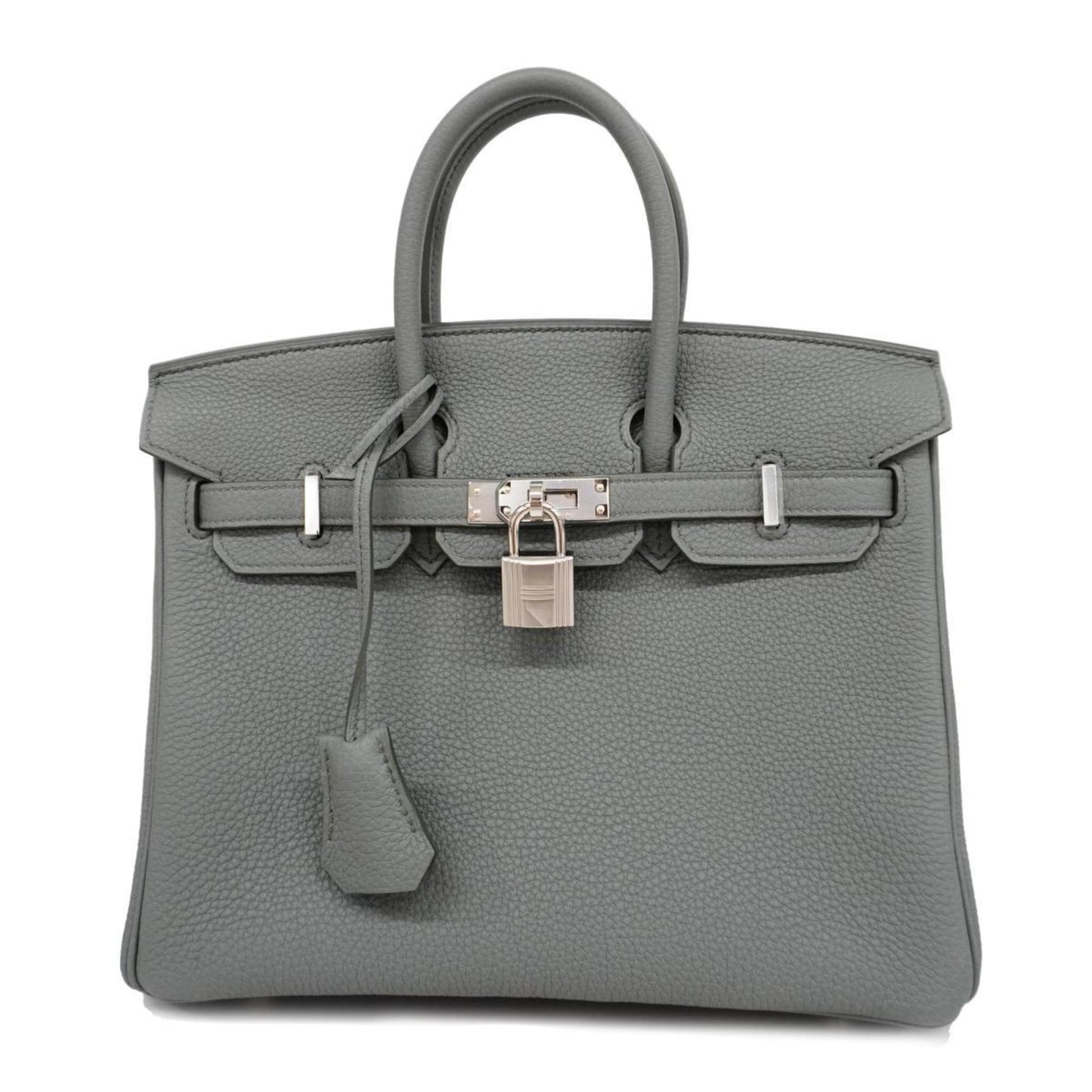 Hermès Birkin 25 Grey Leather Hand Bag