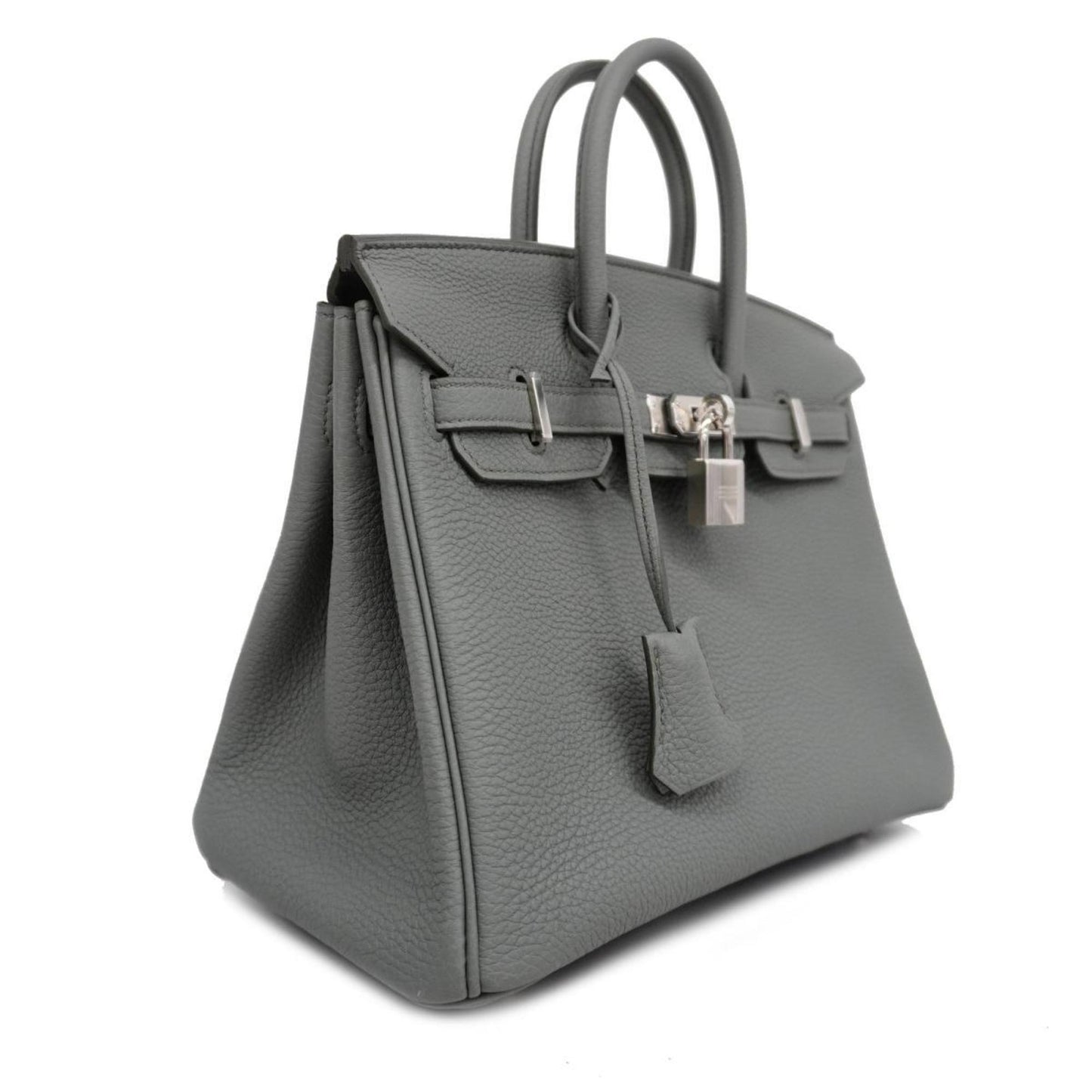 Hermès Birkin 25 Grey Leather Hand Bag