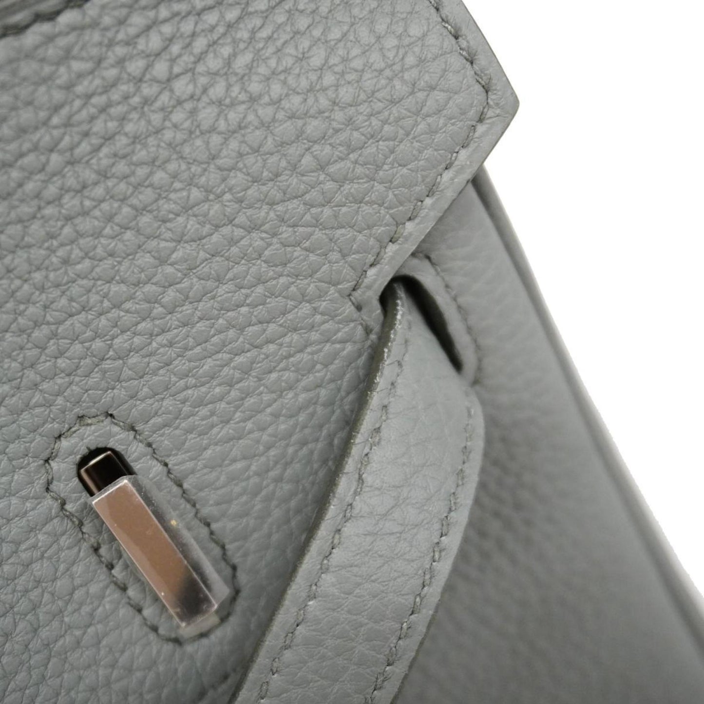 Hermès Birkin 25 Grey Leather Hand Bag