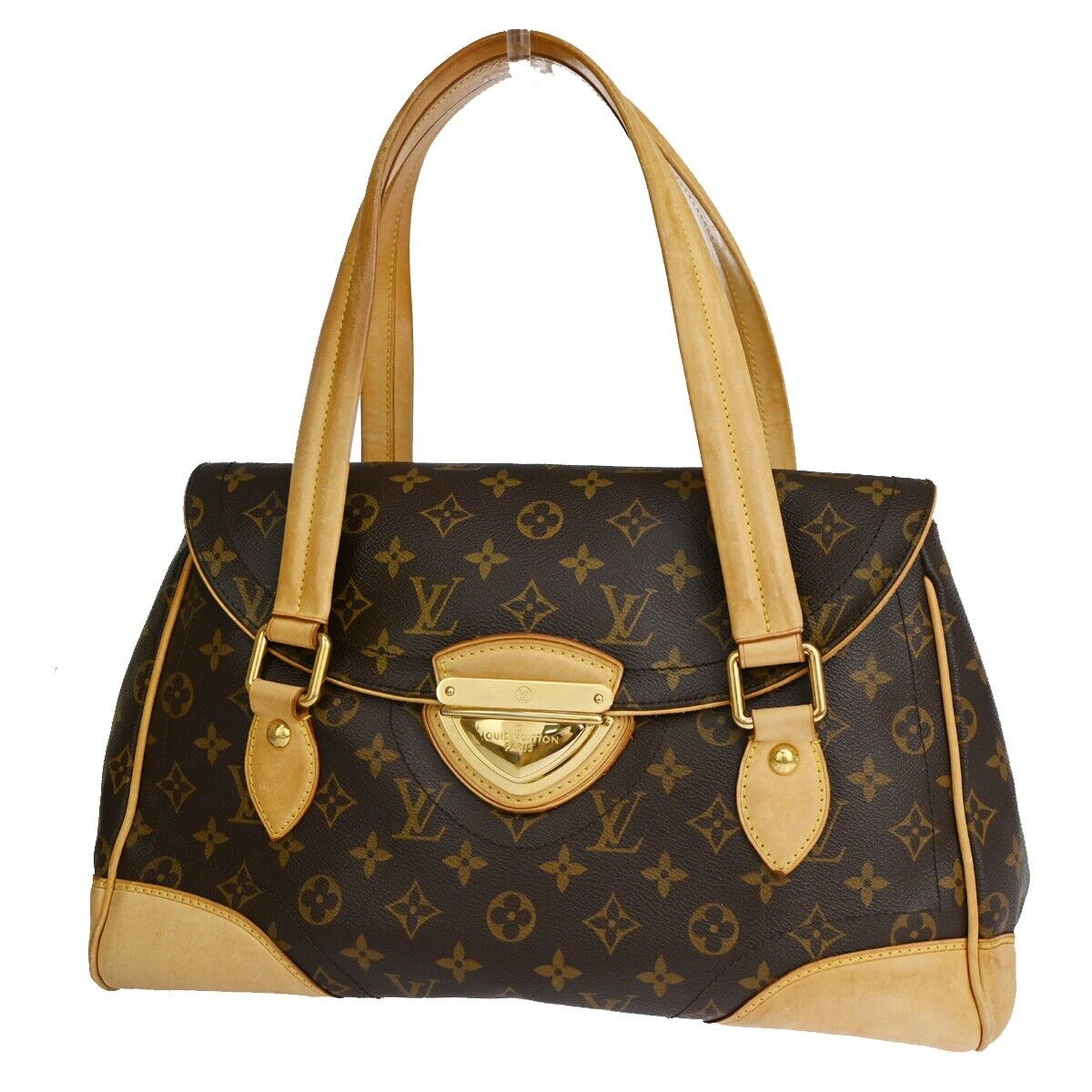 Louis Vuitton Beverly Brown Canvas Shoulder Bag