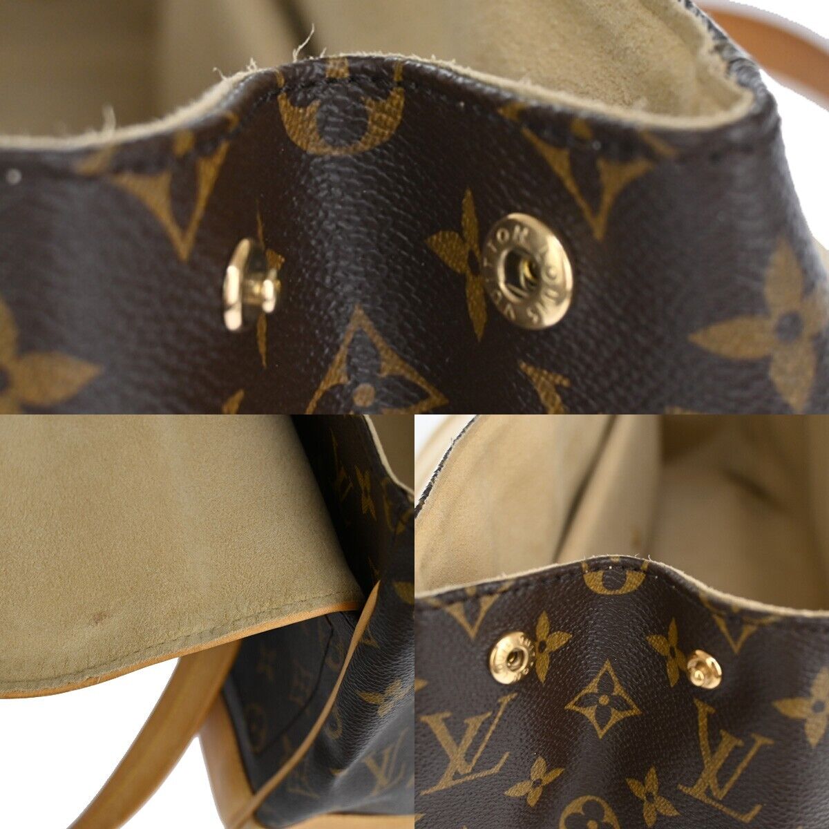 Louis Vuitton Beverly Brown Canvas Shoulder Bag