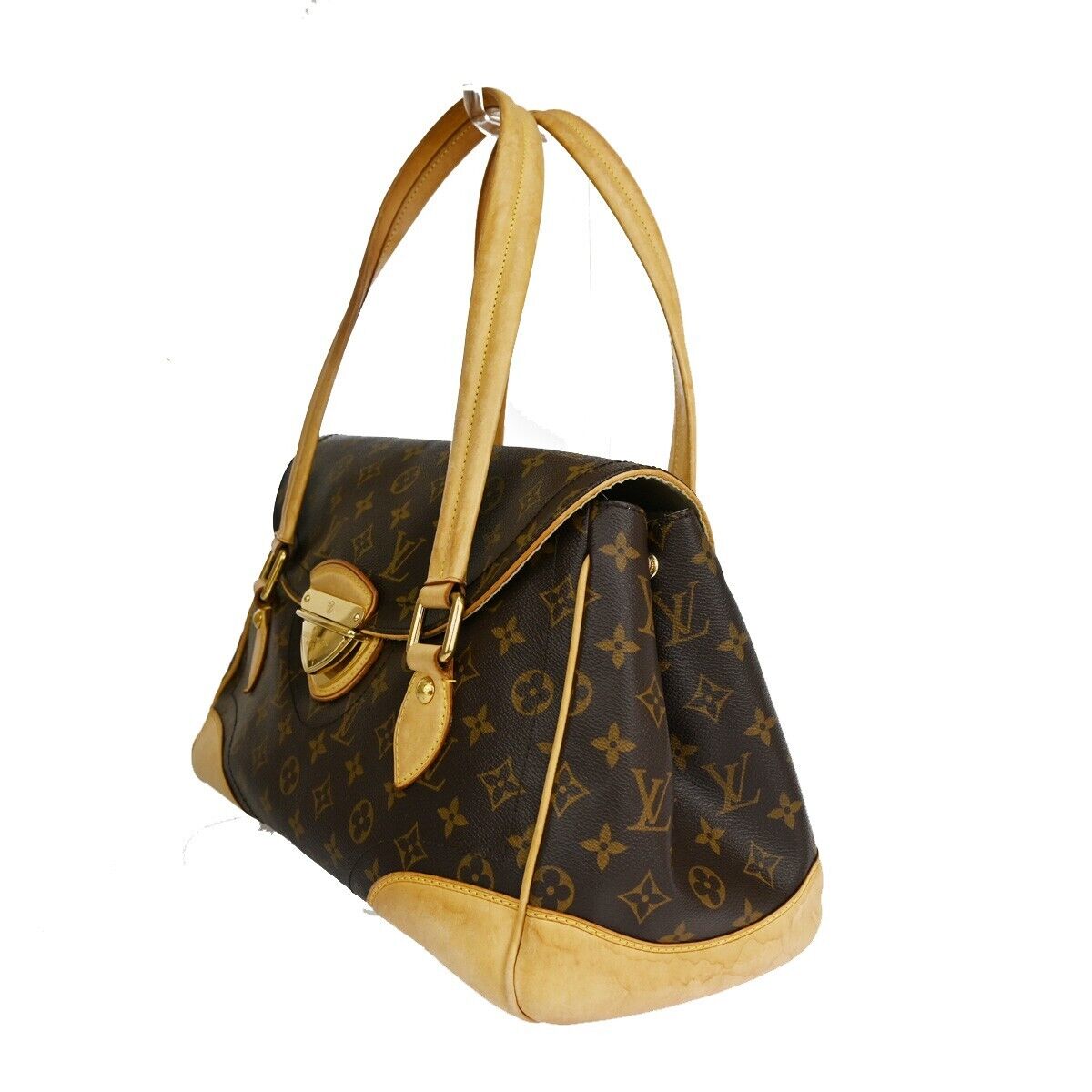 Louis Vuitton Beverly Brown Canvas Shoulder Bag