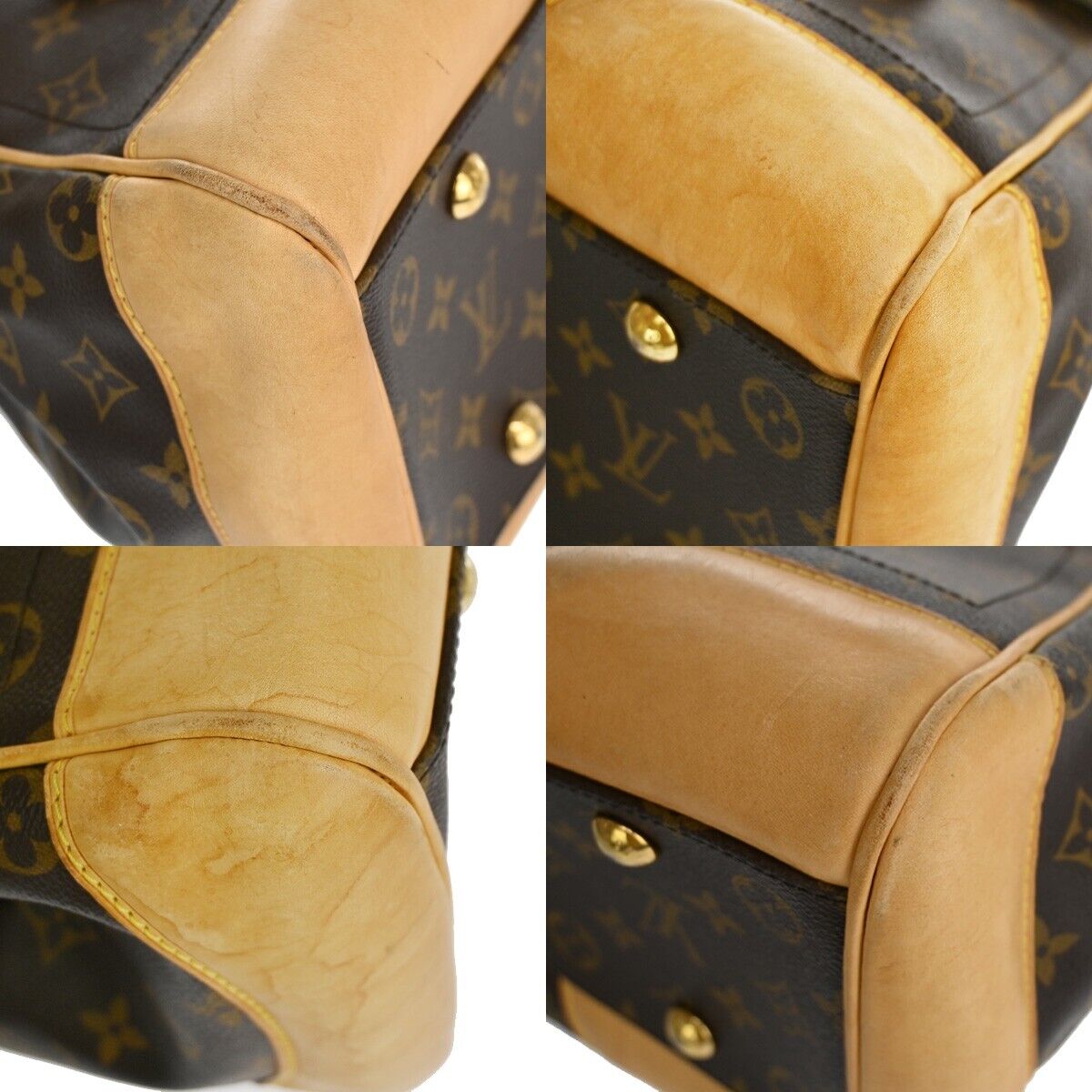 Louis Vuitton Beverly Brown Canvas Shoulder Bag