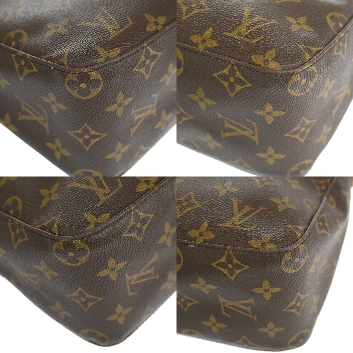 Louis Vuitton Looping MM Brown Canvas Shoulder Bag