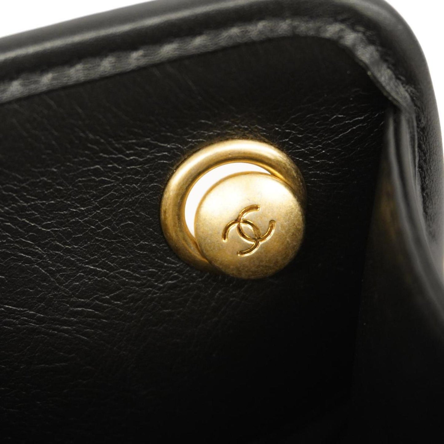 Chanel Matelassé Black Leather Shoulder Bag