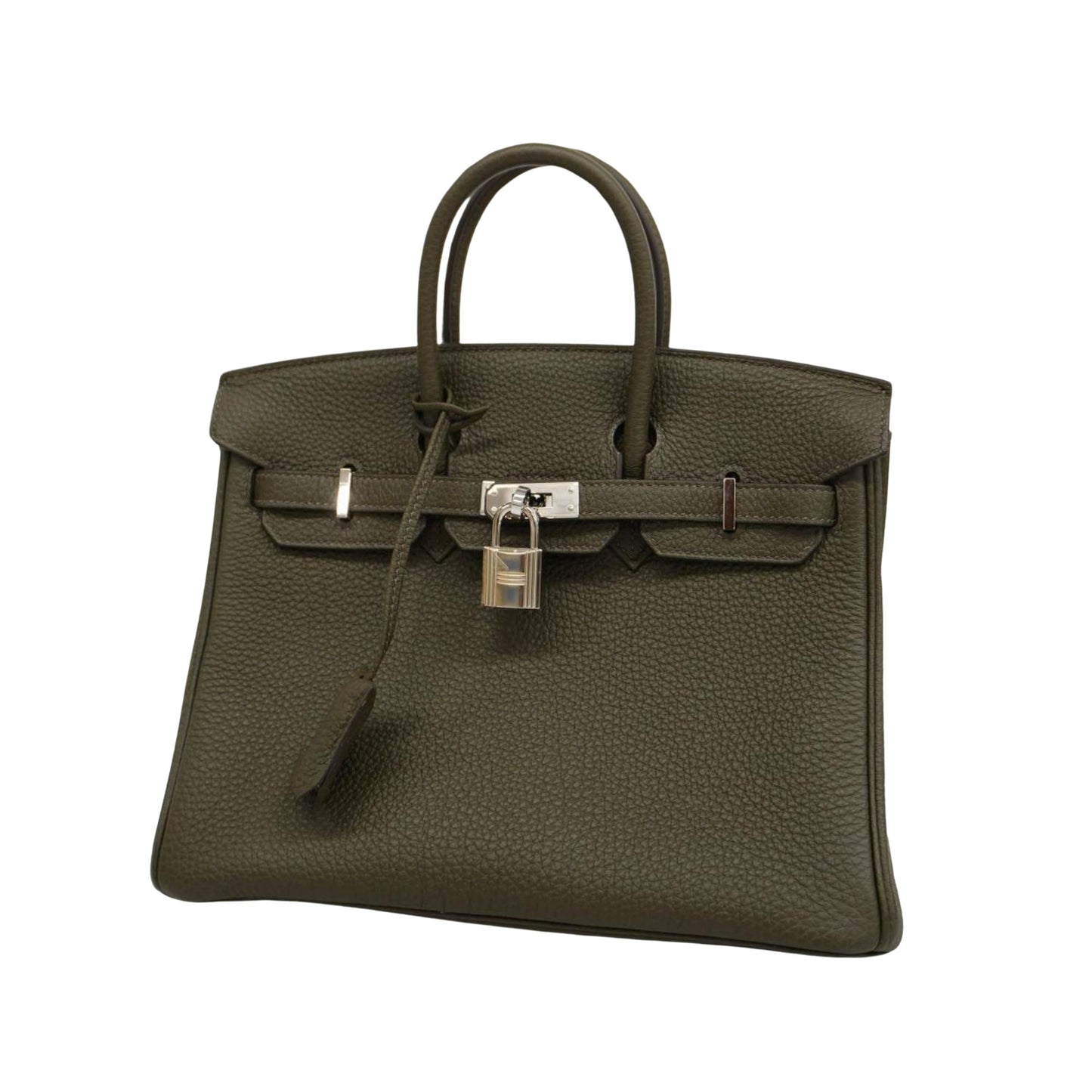 Hermès Birkin 25 Khaki Leather Hand Bag