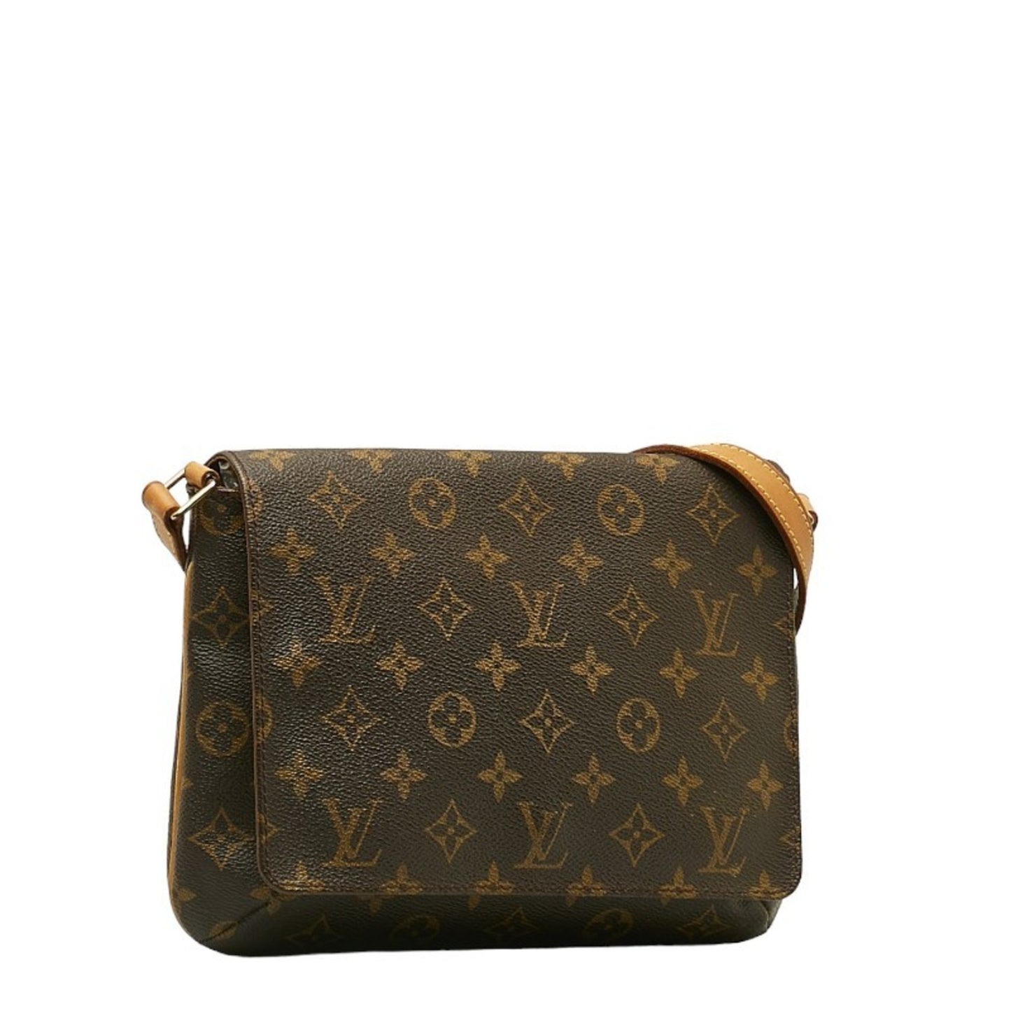 Louis Vuitton Musette Tango Brown Canvas Shoulder Bag