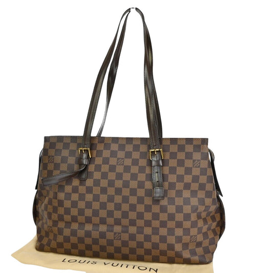 Louis Vuitton Chelsea Brown Canvas Shoulder Bag