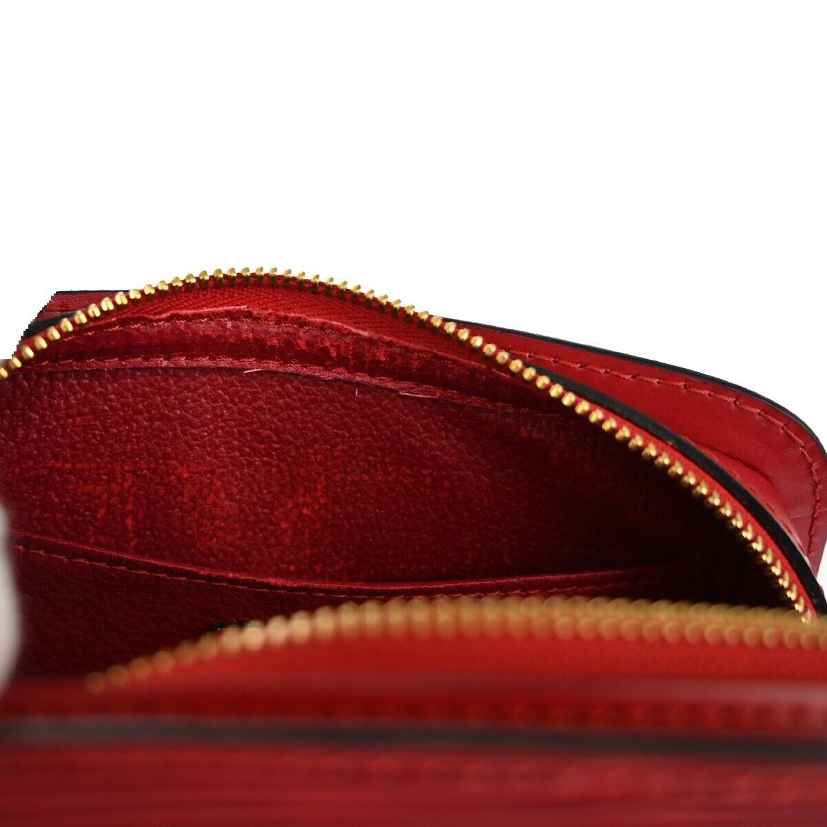 Louis Vuitton Dauphine Red Leather Clutch Bag