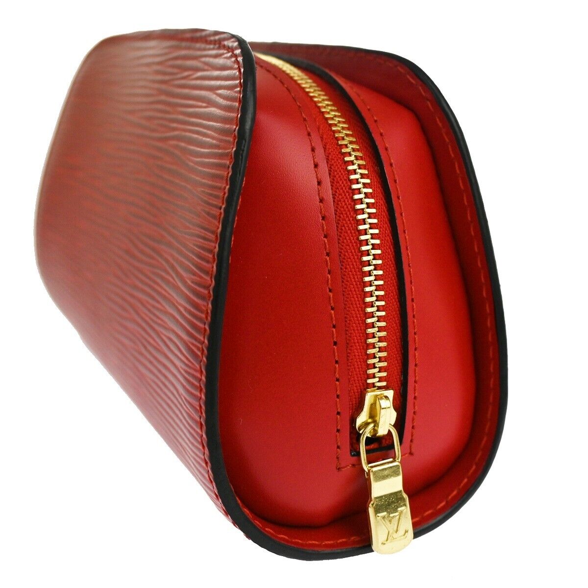 Louis Vuitton Dauphine Red Leather Clutch Bag