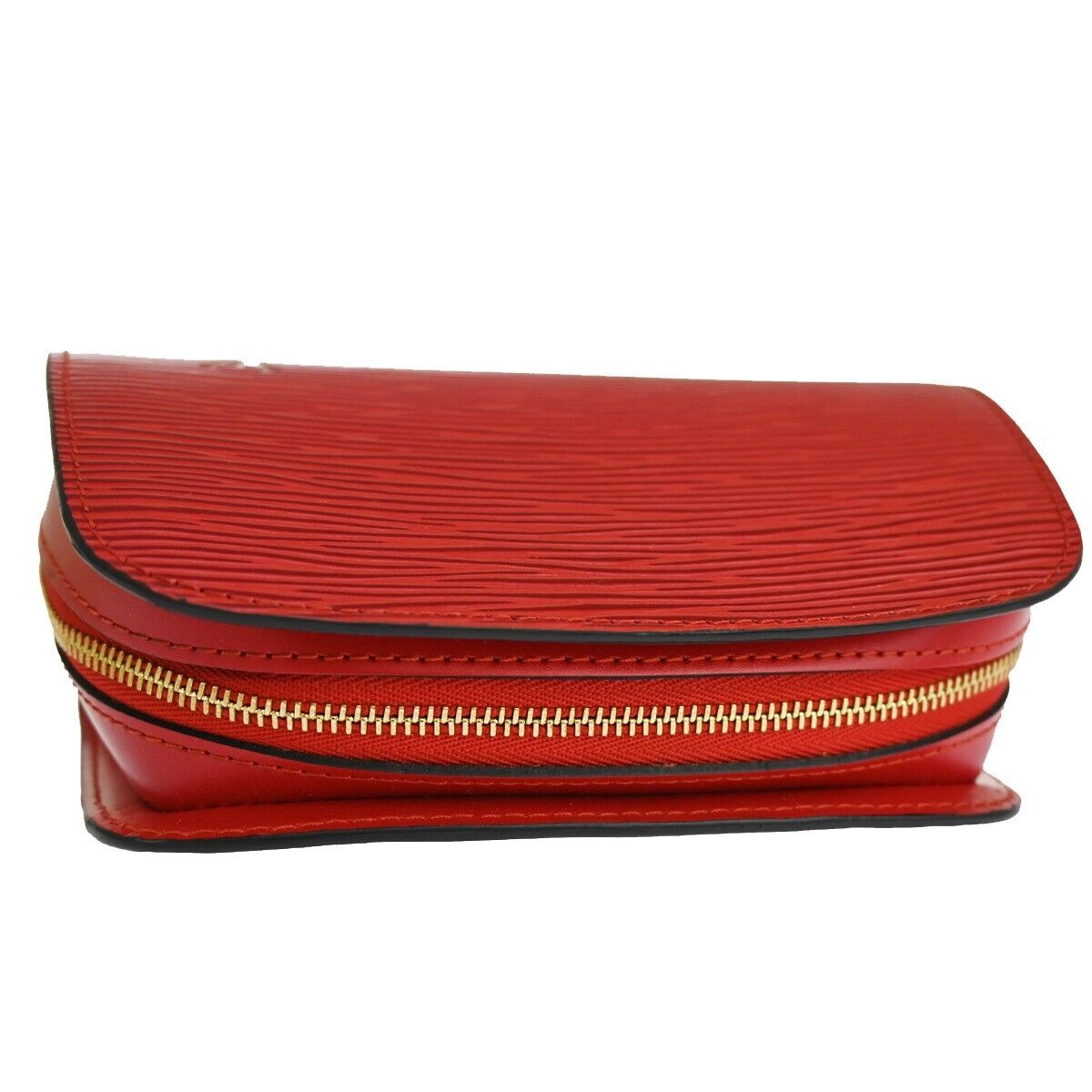 Louis Vuitton Dauphine Red Leather Clutch Bag