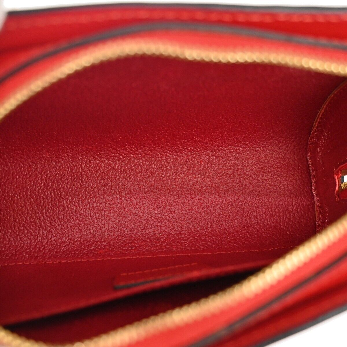 Louis Vuitton Dauphine Red Leather Clutch Bag