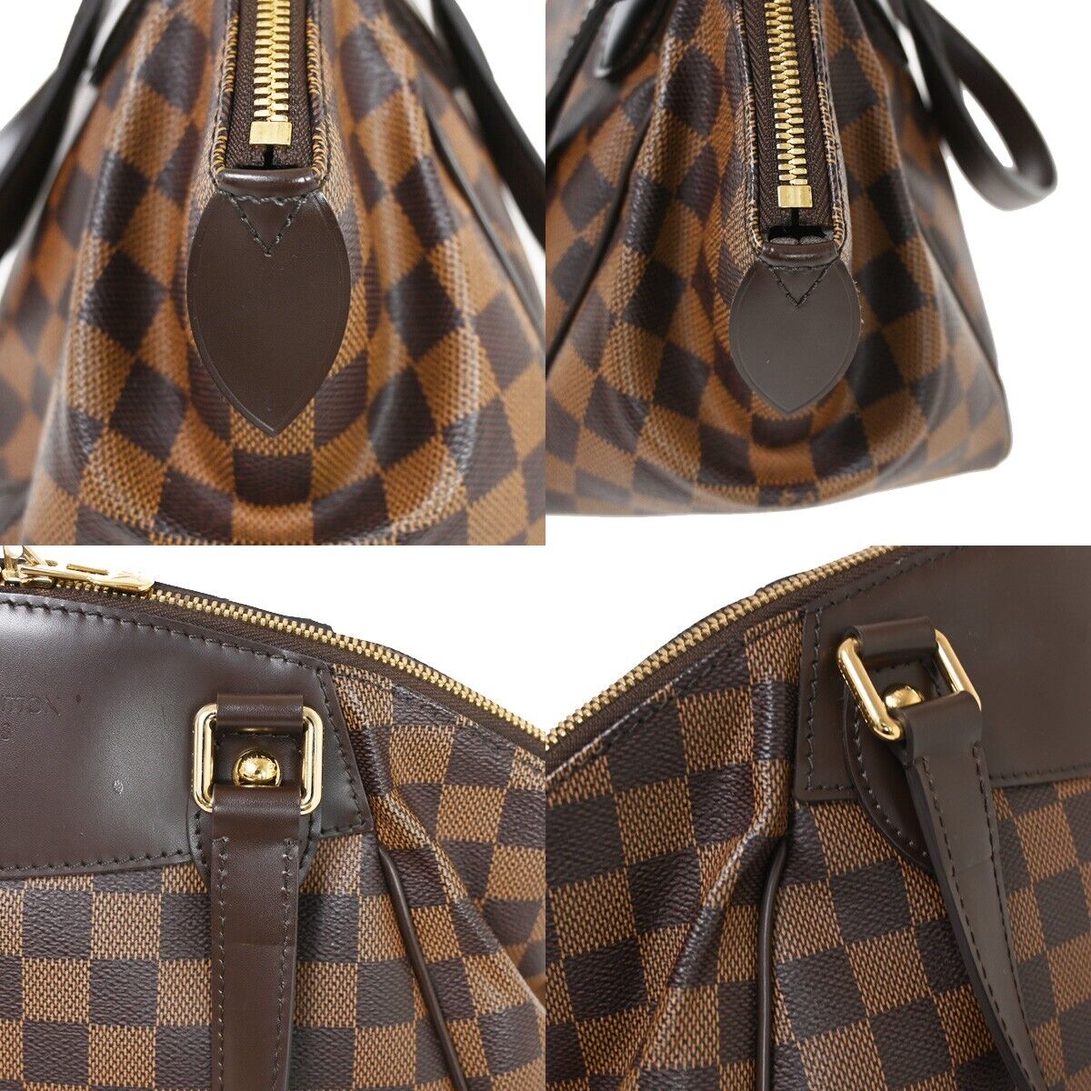 Louis Vuitton Verona Brown Canvas Shoulder Bag