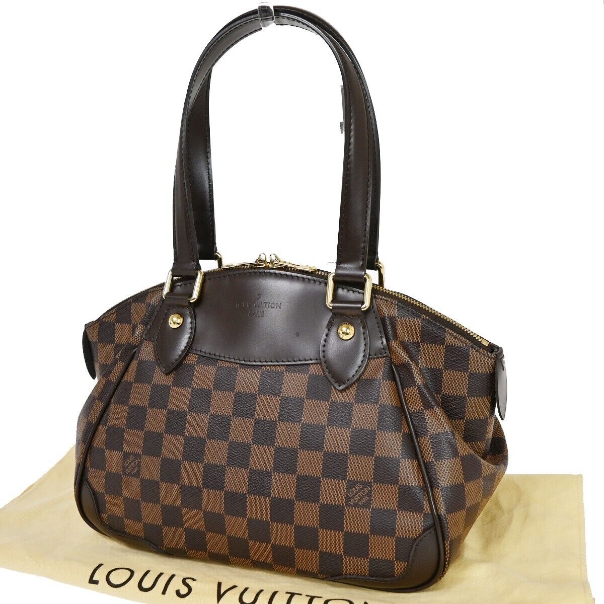 Louis Vuitton Verona Brown Canvas Shoulder Bag