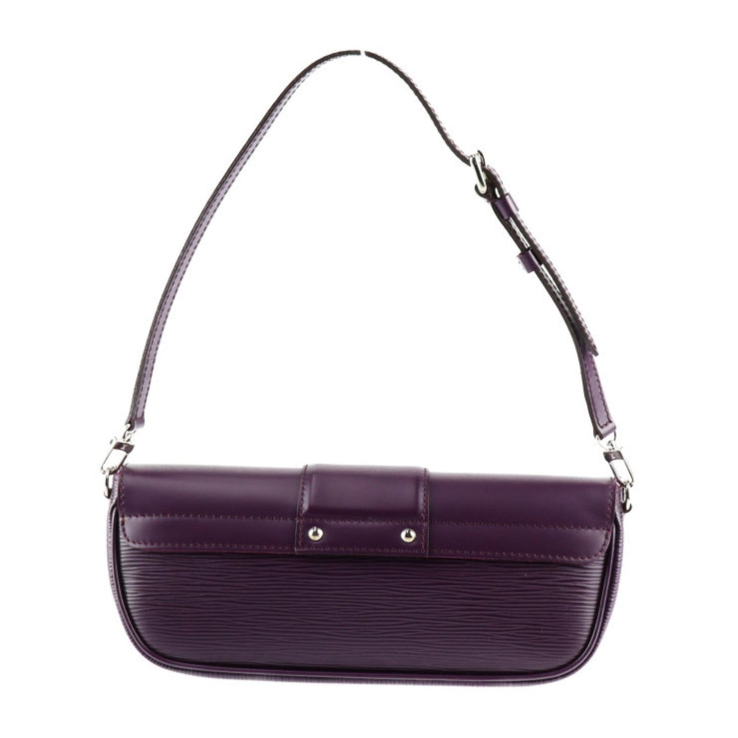 Louis Vuitton Montaigne Purple Leather Clutch Bag