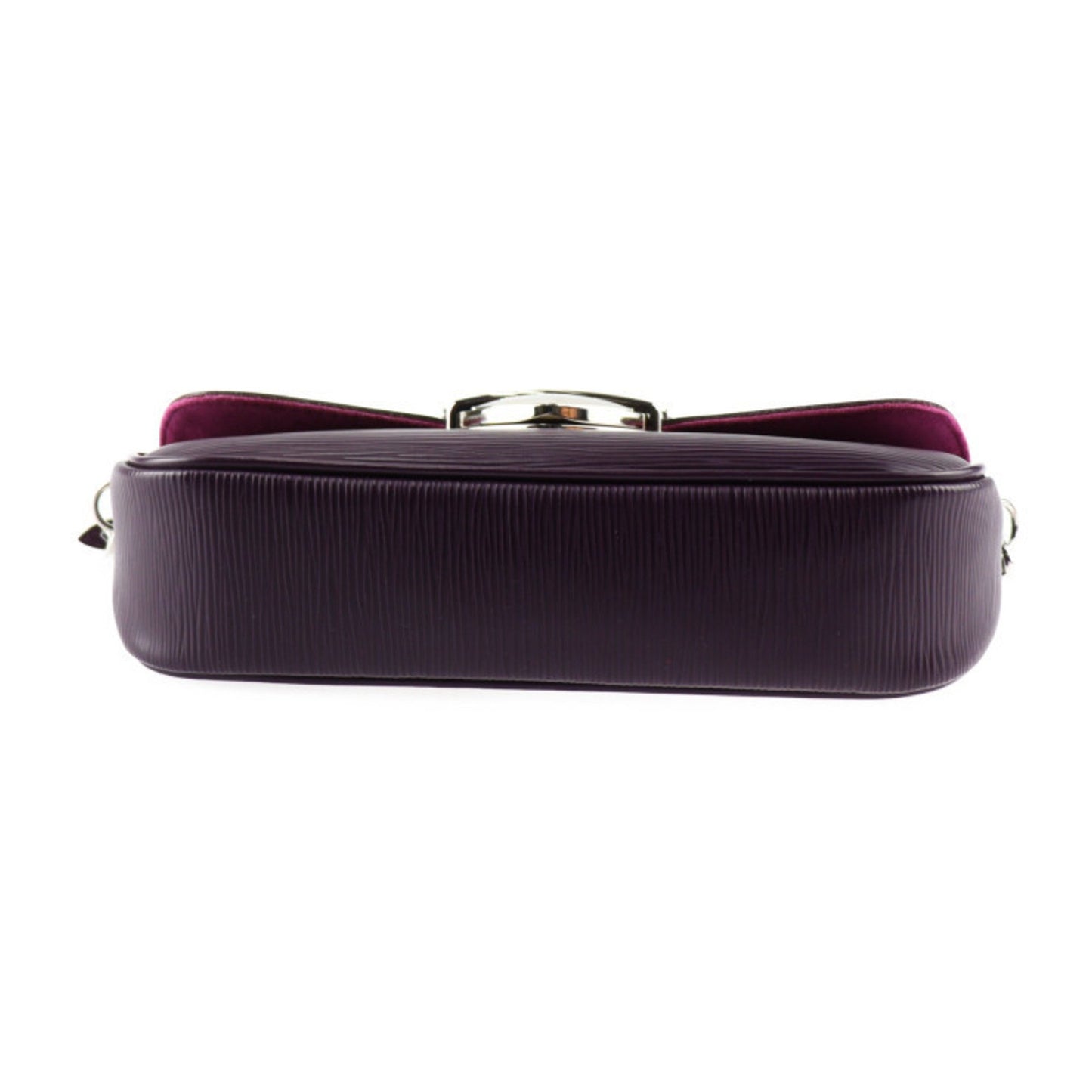 Louis Vuitton Montaigne Purple Leather Clutch Bag