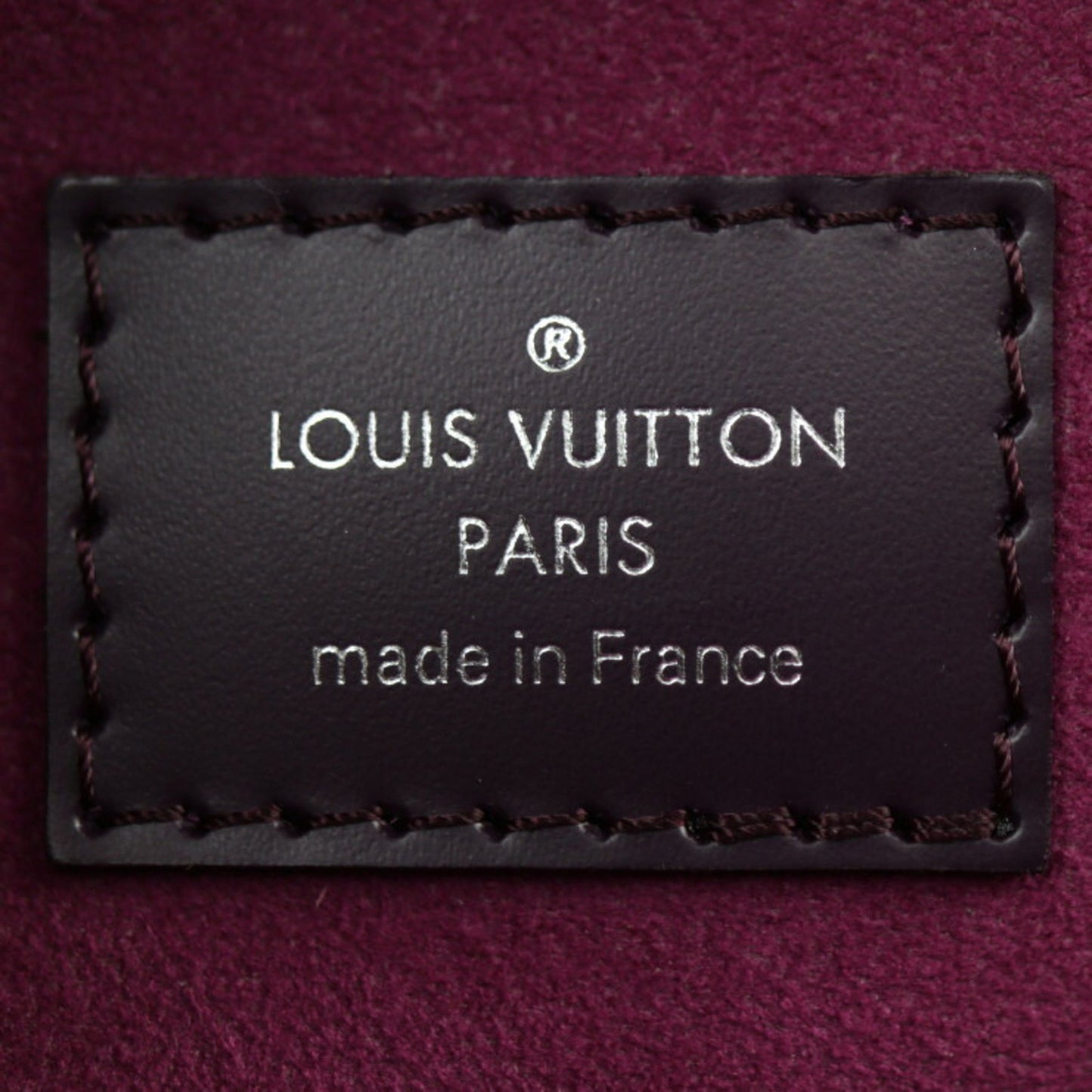 Louis Vuitton Montaigne Purple Leather Clutch Bag