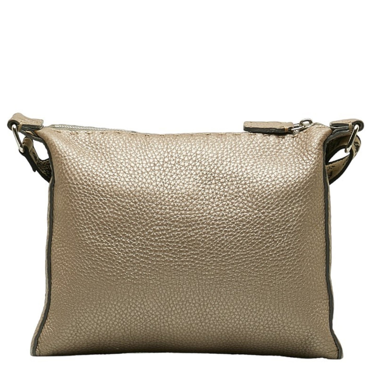 Fendi Selleria Brown Leather Shoulder Bag