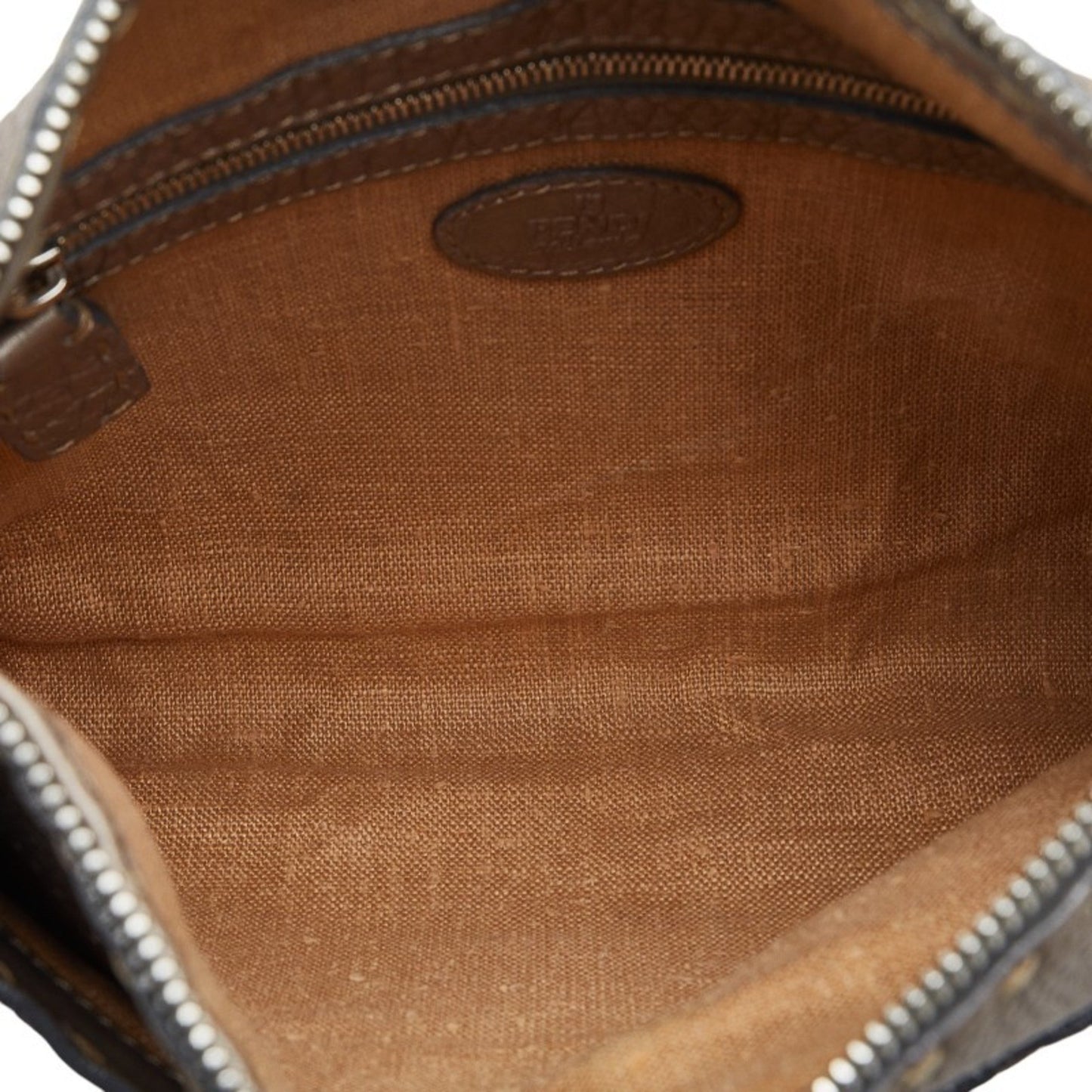 Fendi Selleria Brown Leather Shoulder Bag